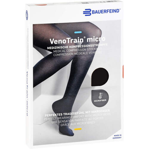 VenoTrain soft AGNow 1 oFS Sns schwarz, 2 Stk., Bauerfeind AG Gesch&auml;ftsbereich Phlebologie