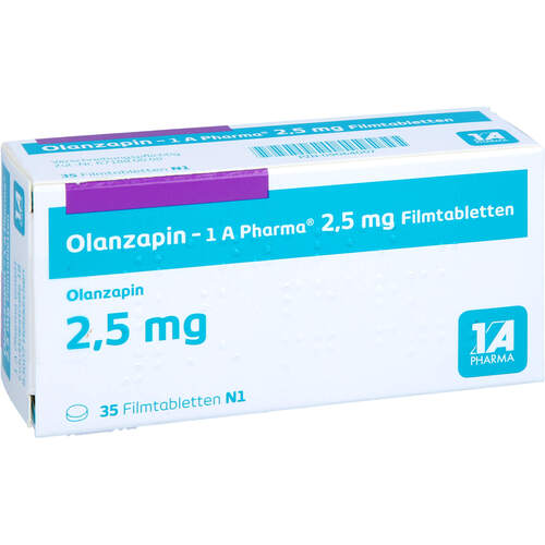 Olanzapin - 1 A Pharma 2.5mg Filmtabletten, 35 Stk., 1 A Pharma GmbH