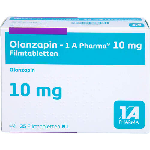 Olanzapin - 1 A Pharma 10mg Filmtabletten, 35 Stk., 1 A Pharma GmbH