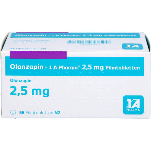 Olanzapin - 1 A Pharma 2.5mg Filmtabletten, 56 Stk., 1 A Pharma GmbH