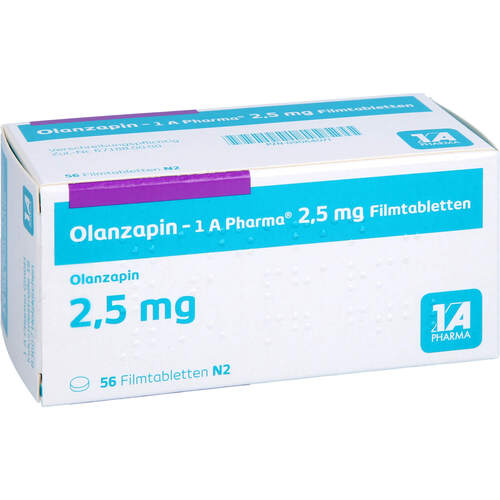 Olanzapin - 1 A Pharma 2.5mg Filmtabletten, 56 ST, 1 A Pharma GmbH