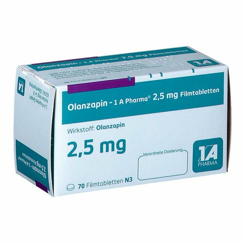 Olanzapin - 1 A Pharma 2.5mg Filmtabletten, 70 Stk., 1 A Pharma GmbH
