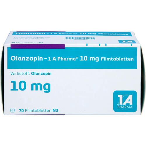 Olanzapin - 1 A Pharma 10mg Filmtabletten, 70 Stk., 1 A Pharma GmbH