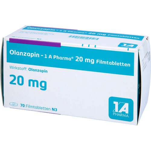 Olanzapin - 1 A Pharma 20mg Filmtabletten, 70 Stk., 1 A Pharma GmbH