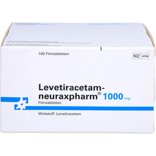 Levetiracetam-neuraxpharm 1000 mg, 100 ST, neuraxpharm Arzneimittel GmbH