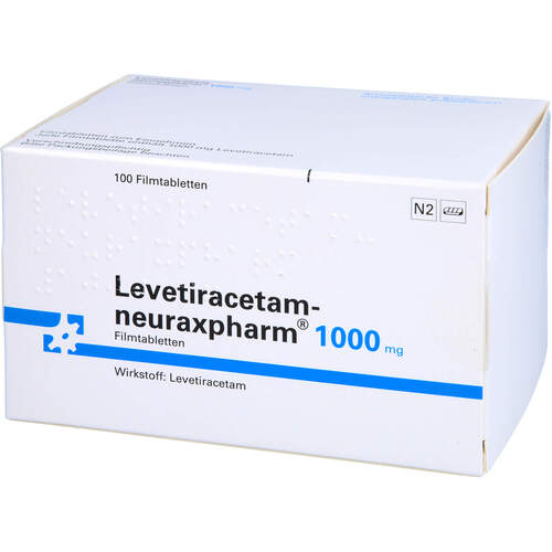 Levetiracetam-neuraxpharm 1000 mg, 100 ST, neuraxpharm Arzneimittel GmbH