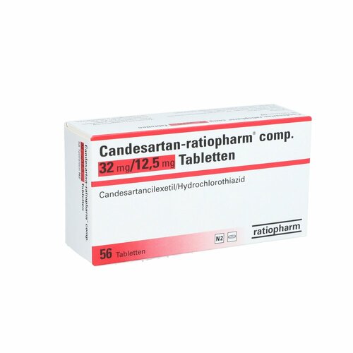 Candesartan-ratiopharm comp. 32mg/12.5mg Tabletten, 56 Stk., ratiopharm GmbH