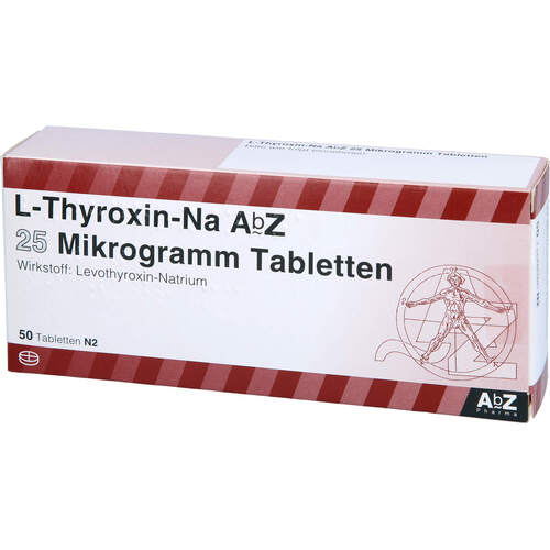 L-Thyroxin-Na AbZ 25 ug Tabletten, 50 ST, Abz Pharma GmbH