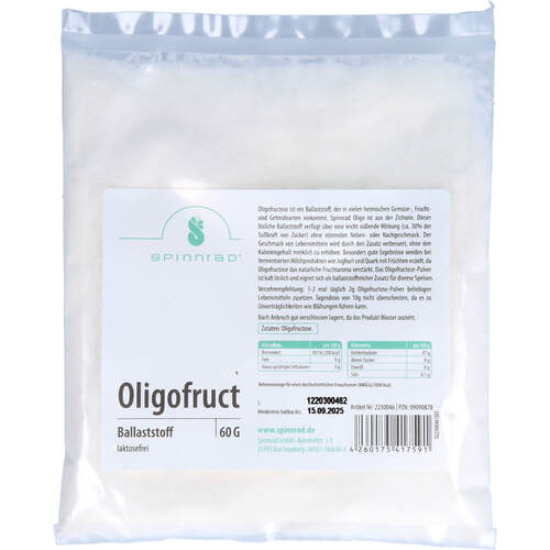 Oligofructose, 60 G, Spinnrad GmbH