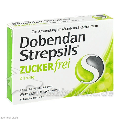DOBENDAN Strepsils z.fr..Zitr.1,2/0,6mg Lutschtab., 24 Stk., Reckitt Benckiser Deutschland GmbH