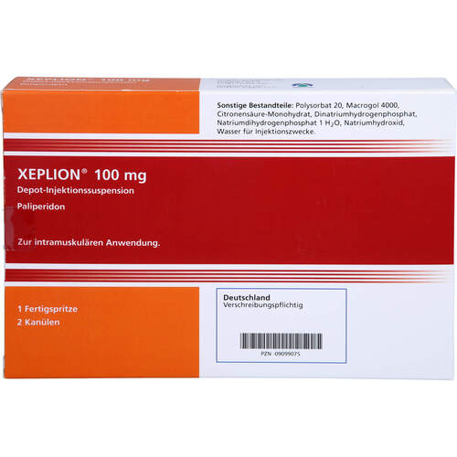 Xeplion 100mg Depot Injektionssusp. Fertigspritzen, 1 Stk., Orifarm GmbH