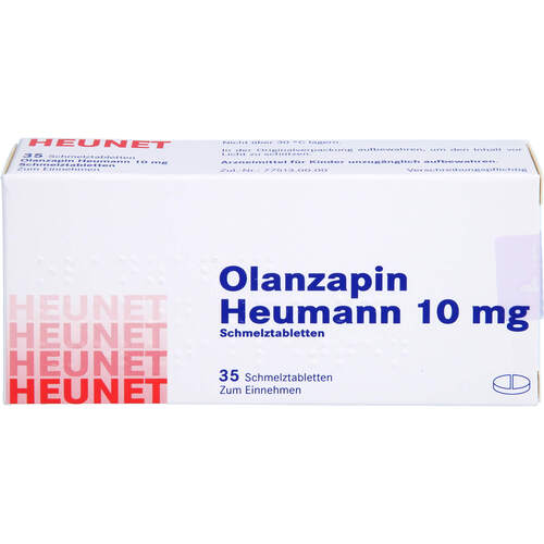 Olanzapin Heumann 10 mg Schmelztabletten Heunet, 35 Stk., Heunet Pharma GmbH