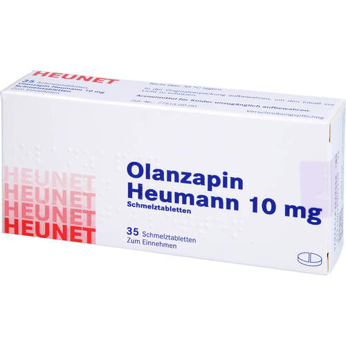 Olanzapin Heumann 10 mg Schmelztabletten Heunet, 35 Stk., Heunet Pharma GmbH