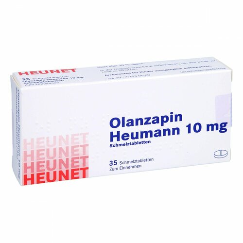Olanzapin Heumann 10 mg Schmelztabletten Heunet, 35 Stk., Heunet Pharma GmbH