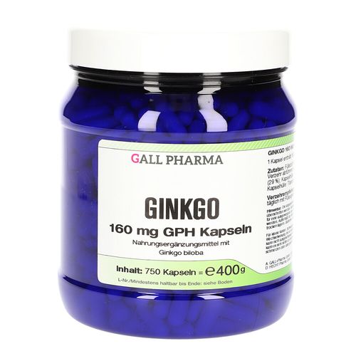 Ginkgo 160mg GPH Kapseln, 750 Stk., Hecht-Pharma GmbH
