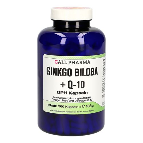 Ginkgo Biloba + Q-10 GPH Kapseln, 360 Stk., Hecht-Pharma GmbH