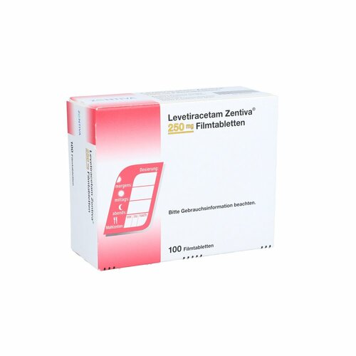 Levetiracetam Zentiva 250mg Filmtabletten, 100 Stk., Zentiva Pharma GmbH