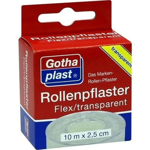 Rollenplaster Flex Transparent 10mx2.5m Euroaufhän, 1 ST, Gothaplast GmbH