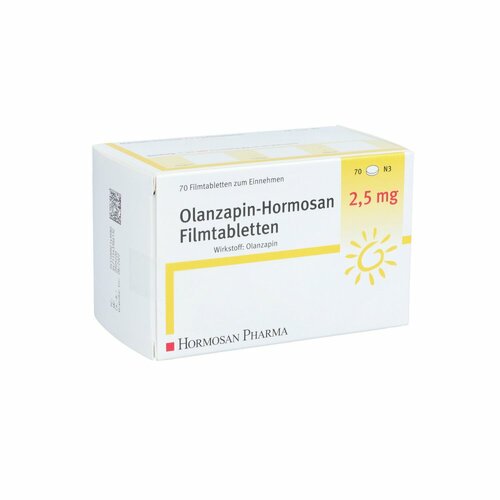Olanzapin-Hormosan 2.5mg Filmtabletten, 70 Stk., Hormosan Pharma GmbH
