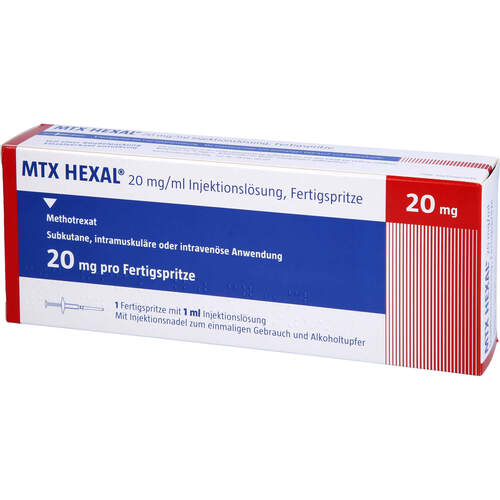 MTX HEXAL 20mg (20mg/ml) Fertigspritze, 5 ST, HEXAL AG