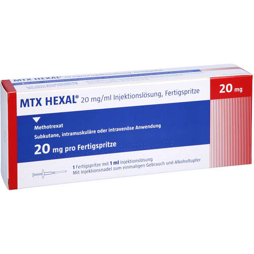 MTX HEXAL 20mg (20mg/ml) Fertigspritze, 5 ST, HEXAL AG