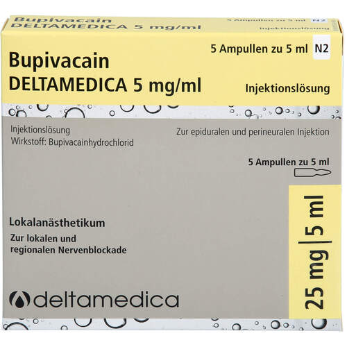 BUPI DELTAMEDICA 5mg/ml, 5X5 ML,  DELTAMEDICA GmbH 