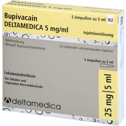 BUPI DELTAMEDICA 5mg/ml, 5X5 ML,  DELTAMEDICA GmbH 