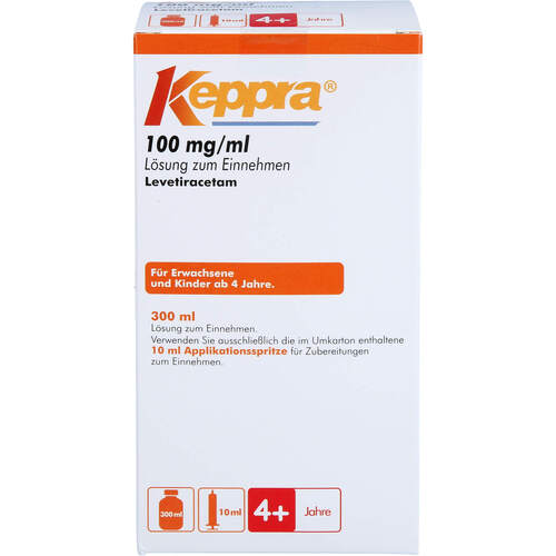 Keppra 100mg/ml Lösung zum Einnehmen, 300 ml, Bb Farma S.R.L.