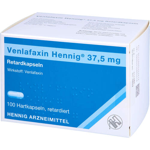 Venlafaxin Hennig 37.5 mg Retardkapseln Hartkaps., 100 Stk., Hennig Arzneimittel GmbH & Co. KG