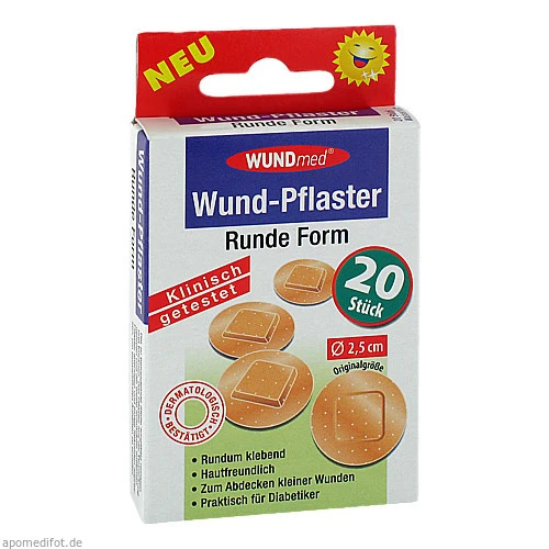 WUND-PFLASTER RUND 2.5cm, 20 Stk., Axisis GmbH