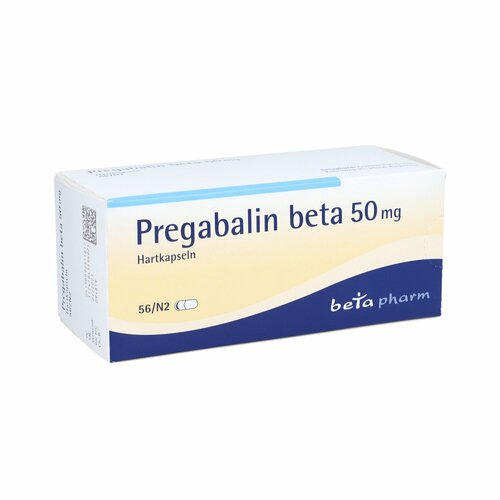 Pregabalin beta 50 mg Hartkapseln, 56 Stk., betapharm Arzneimittel GmbH