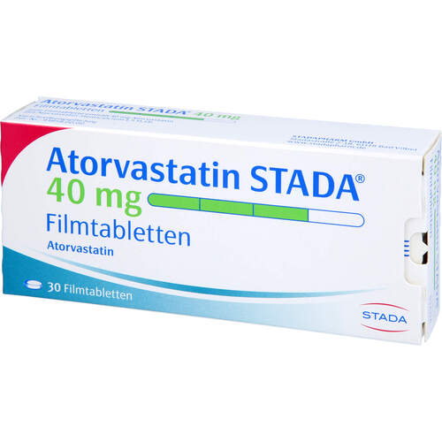 Atorvastatin STADA 40mg Filmtabletten, 30 Stk., STADAPHARM GmbH