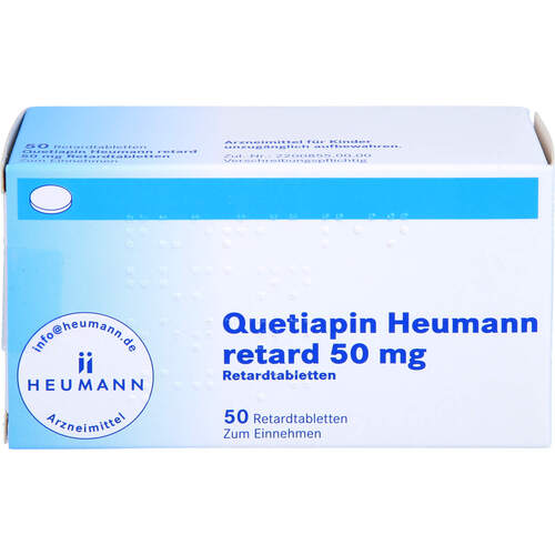 Quetiapin Heumann retard 50 mg Retardtabletten, 50 Stk., Heumann Pharma GmbH & Co. Generica KG