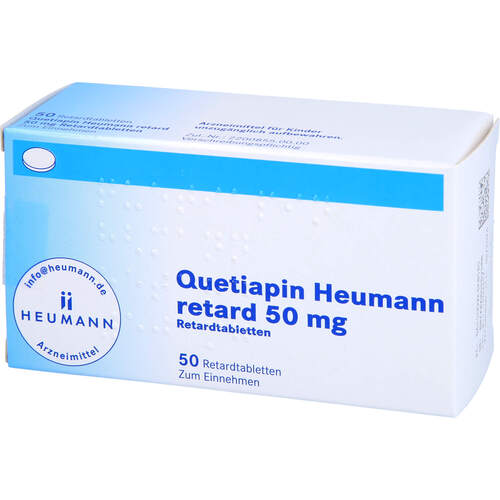 Quetiapin Heumann retard 50 mg Retardtabletten, 50 Stk., Heumann Pharma GmbH & Co. Generica KG