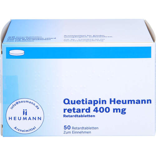 Quetiapin Heumann retard 400 mg Retardtabletten, 50 Stk., Heumann Pharma GmbH & Co. Generica KG