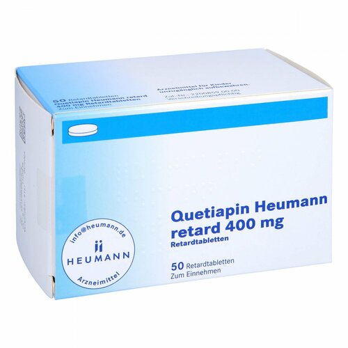 Quetiapin Heumann retard 400 mg Retardtabletten, 50 Stk., Heumann Pharma GmbH & Co. Generica KG