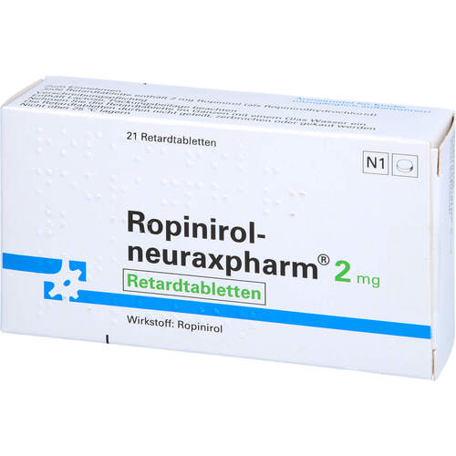 Ropinirol-neuraxpharm 2 mg retard, 21 Stk., neuraxpharm Arzneimittel GmbH