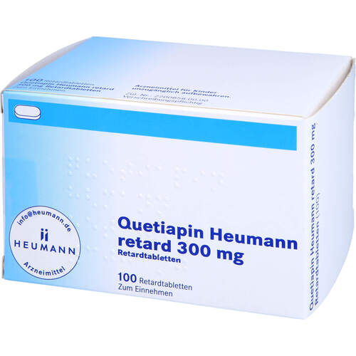 Quetiapin Heumann retard 300 mg Retardtabletten, 100 Stk., Heumann Pharma GmbH & Co. Generica KG