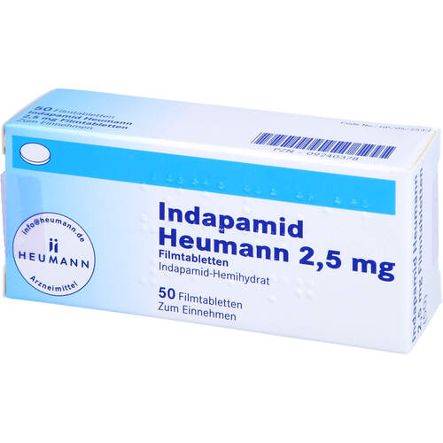 Indapamid Heumann 2.5mg Filmtabletten, 50 Stk., Heumann Pharma GmbH & Co. Generica KG