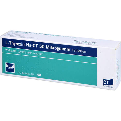 L - Thyroxin-NA-CT 50ug Tabletten, 100 Stk., Abz Pharma GmbH