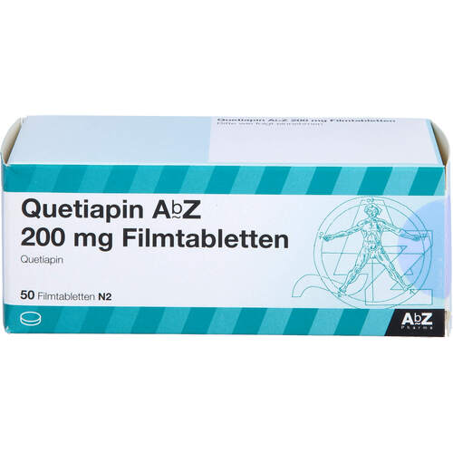 Quetiapin AbZ 200mg Filmtabletten, 50 ST, Abz Pharma GmbH