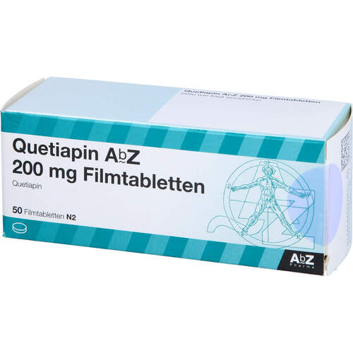 Quetiapin AbZ 200mg Filmtabletten, 50 Stk., Abz Pharma GmbH