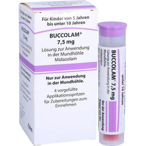 Buccolam 7.5mg Lösung zur Anwendung i.d.Mundhöhle, 4 ST, neuraxpharm Arzneimittel GmbH