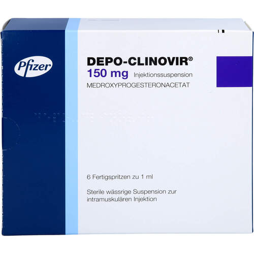 Depo-Clinovir 150mg 1ml Injektionssuspension, 6 ST, Pfizer Pharma GmbH