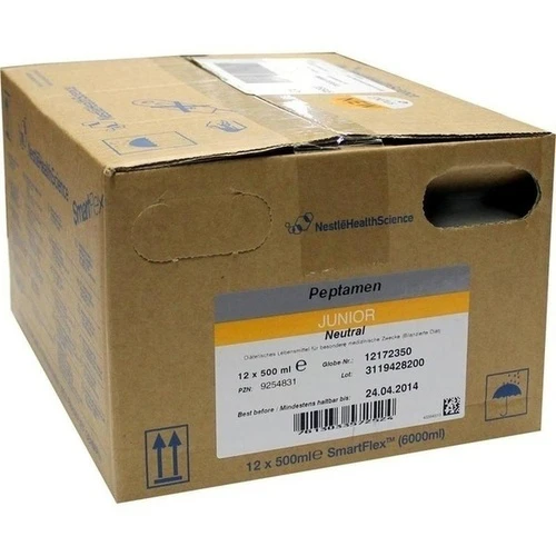 PEPTAMEN Junior Neutral SmartFlex fluessig, 12x500 ml, Nestle Health Science (Deutschland) GmbH