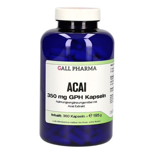 Acai 350 mg GPH Kapseln, 360 Stk., Hecht-Pharma GmbH Acai 350 mg GPH Kapseln, 360 Stk., Hecht-Pharma GmbH