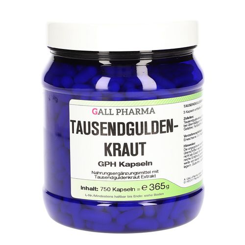 Tausendguldenkraut GPH Kapseln, 750 Stk., Hecht-Pharma GmbH