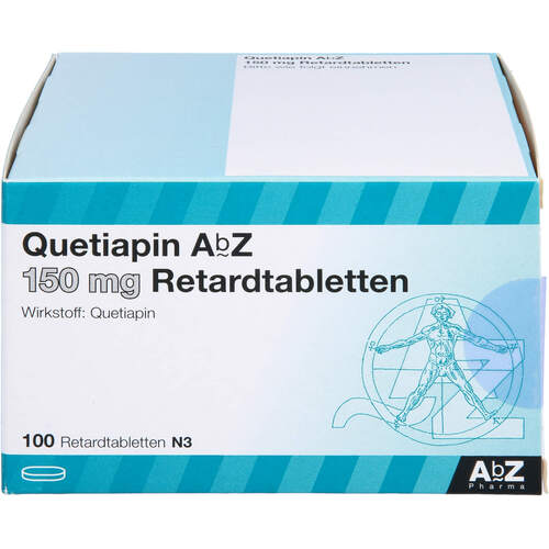 Quetiapin AbZ 150 mg Retardtabletten, 100 Stk., Abz Pharma GmbH