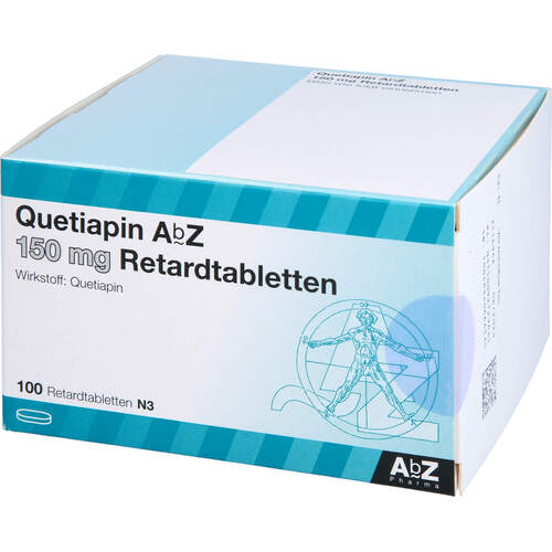 Quetiapin AbZ 150 mg Retardtabletten, 100 Stk., Abz Pharma GmbH