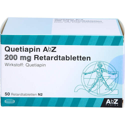 Quetiapin AbZ 200mg Retardtabletten, 50 Stk., Abz Pharma GmbH